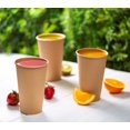 thumbnail image 3 of Vasos de papel desechables GUSTO 16 oz Kraft Brown 100 unidades, 3 of 6