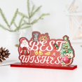 thumbnail image 3 of Adornos De Madera De Papá Noel, Decoración De Escritorio De Madera De Navidad Para El Hogar, Decoración Interior Y Exterior Inevent HA037861-00, 3 of 6