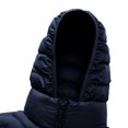 thumbnail image 4 of USNSM Men's Lightweight Puffer Vest with Detachable Hood Sleeveless Quilted Padded Thermal Winter Jacket Outerwear Blue S, 4 of 8