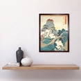 thumbnail image 2 of Gokanosho Higo Province Utagawa Hiroshige Japanese Woodblock Framed Wall Art Picture Print 12x16 inch, 2 of 5
