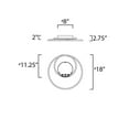 thumbnail image 4 of ET2 Cycle 18" LED Flush Mount - Black - E21320-BK, 4 of 5