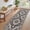 Black, variant on UERMEI 8'x10' Washable Area Rugs for Living Room, Vintage Floral Boho Printed Carpet, Non Slip Indoor Rug for Bedroom Home Decor Carpets - Brown
