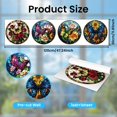 thumbnail image 2 of Pegatinas estáticas para ventanas, diseño de girasol y mariposa, reutilizables, 1 hoja, 120 x 30 cm, extraíbles, de doble cara., 2 of 9