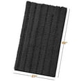 thumbnail image 3 of Clara Clark Chenille Super Absorbent Bath Mat - Extra Soft - Shower and Bath Room - Machine wash dry - Size Extra Large 44 x 26 - Black, 3 of 8