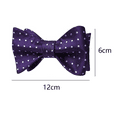 thumbnail image 2 of Men's bow tie polka dot self tie bow tie and pocket square classic business tuxedo wedding bow tie, 2 of 5