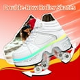 thumbnail image 2 of 2-in-1 Roller Skate Shoes & Sneakers,LED Roller Shoes,Shoes with Wheels for Women,Light Up Roller Skates Suitable for Outdoor Fun & Sports Skating, 2 of 8