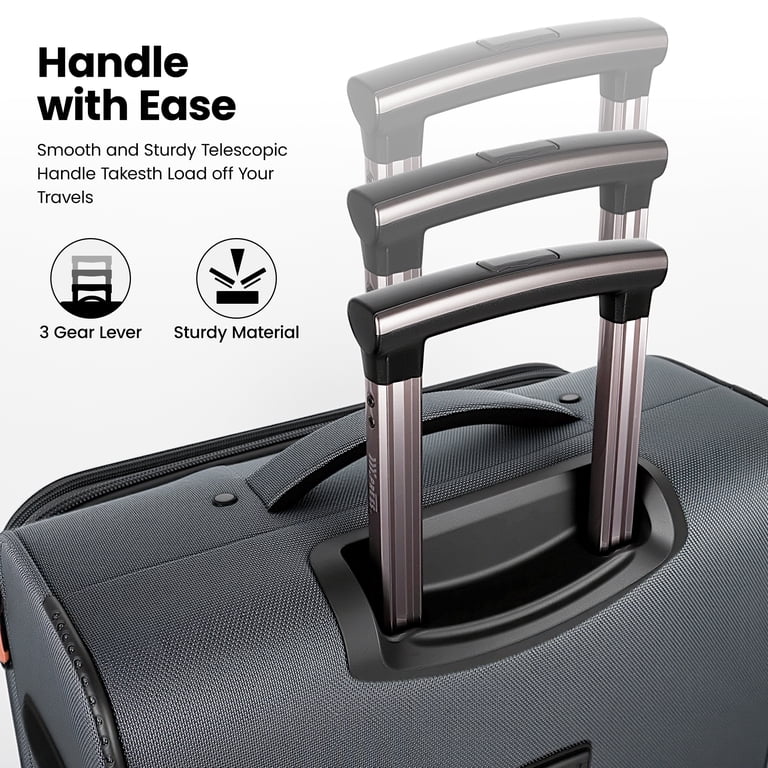 New York Xpress 3 Piece Softside Luggage Set,Lightweight