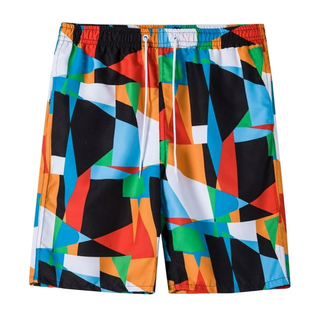 TIHLMK Shorts de Plage à Cordon pour Hommes Style Vacances