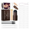 thumbnail image 5 of Bilqis Eyebrow Powder Concealer Set Contains 1 Concealer2.5ml 1 Eyebrow Powder 2 Eyebrow Brush 1 Elastic Rope 2 Cleaning Cotton Swab 12 Eyebrow Templates Of Shapes, 5 of 9