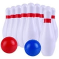 thumbnail image 1 of 1 Set PU Bowling Balls Plaything Solid Bowling Pin Interactive Plaything, 1 of 5