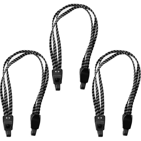 3pcs Elastic Luggage Strap With Double Hooks 75cm Bike Tensioner Retractable Luggage Strap Belt, Adjustable Elastic Tensioners For Bicycle And Motorcy