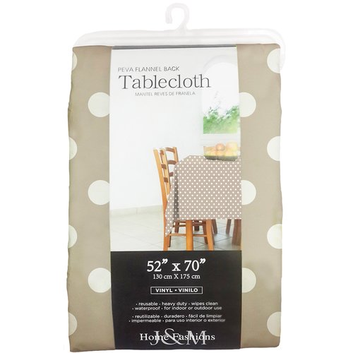 Tablecloth Red Polka Dot With Umbrella Hole 52 X 70 Patio Waterproof Or Indoor