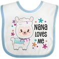 thumbnail image 3 of Inktastic Nana Loves Me- Cute and Happy Llama Boys or Girls Baby Bib, 3 of 4