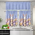 thumbnail image 2 of St. Patrick''s Day Kitchen Curtain Sets with Valance Green Hat＆Balloon 36 Inch Length Bar Cafe Curtains Window Tiers with Rod Pocket Curtain Valance,Irish Party Home Decor,3 Piece Set, 2 of 4