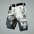 thumbnail image 2 of Men's Versatile Straight Leg Cargo Pants with Printed Design for Casual Daily Wear Ideal Spring and Summer Outfits Comfortable and Functional, 2 of 3
