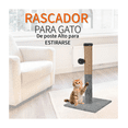 thumbnail image 3 of Rascador Poste Para Gatos De Piso Con Sisal Antiestres Malubero Gris, 3 of 5