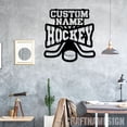 thumbnail image 4 of Craftnamesign Custom Hockey Metal Sign, Hockey Stick Metal Wall Art, Custom Hockey Player Name Sign, 4 of 5