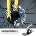 thumbnail image 2 of FUTUREORYY 1 Set Steel Trailer Coupler Universal Design for Bike Trailers Hitch Adapter Black, 2 of 8