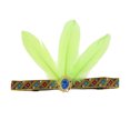 thumbnail image 3 of Unique Bargains 1 Pc Headband Feather Elastic Band Hairband for Women Light Green, 3 of 5
