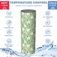 thumbnail image 5 of Pioneer Flower Floral Print Pattern 20oz Skinny Tumbler with Straw & Lid, Double Wall Vacuum Insulated Cup, Leak-Proof, Cup Holder Friendly, Hot 6H Cold 12H, 5 of 6