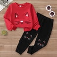 thumbnail image 4 of eczipvz Infant Girl Outfits Baby Girl Clothes Toddler Sweatsuit Infant Girls Outfits Set Baby Clothes for Girls Red,5-6Years, 4 of 8