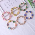 Clearance！ Niahfd Gold Bracelets for Women Colorful Jade Bracelet