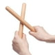 thumbnail image 2 of De Baquetas De Madera, Instrumento De Percusión, Baquetas De Ritmo Portátiles, Herramientas De Acompañamiento Para Niños Pequeños, Principiantes, Adultos 1 Par Eigraketly  FN004109-00, 2 of 6