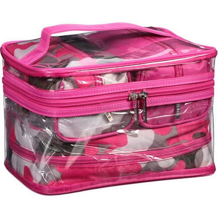 4pc Train Case Set-camo