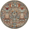 thumbnail image 6 of Unique Loom Outdoor Traditional Collection Area Rug - Heirloom (10' Round Multi/Beige), 6 of 8