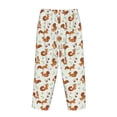 thumbnail image 5 of Xecao Squirrel Playing Women's Straight Lounge Pajama Pants: The Epitome of Relaxed Sleepwear, 5 of 9