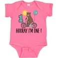 thumbnail image 3 of Inktastic 1st Birthday Bear on Bicycle 1 Year Old Boys or Girls Baby Bodysuit, 3 of 5