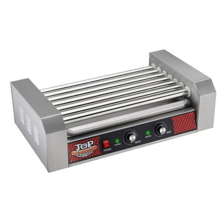 

Hot Dog Roller Machine – Stainless-Steel Cooker with 7 Non-Stick Rollers – Cooks 18 Hot Dogs – Concession Stand Supplies by Great Northern Popcorn