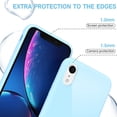 thumbnail image 3 of Funda para iPhone XR Svanove 6.1" de TPU suave, azul claro, 3 of 7