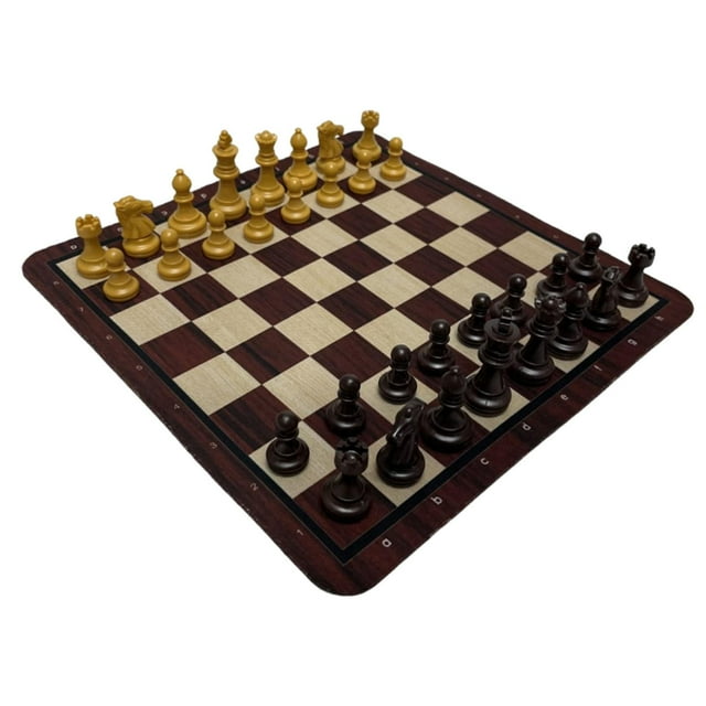 Juego de ajedrez infantil, fácil de usar, multifuncional, profesional, antideslizante. Ideal para regalar. Ajedrez Marrón Dorado