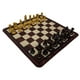 thumbnail image 1 of Juego de ajedrez, juguete educativo, regalo, versátil, antideslizante, portátil, premium, para adultos, juego de mesa de viaje, tablero plegable. Ajedrez Marrón Dorado, 1 of 8