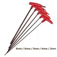 thumbnail image 2 of Extra Long Type Allen Key Set 3/4/5/6/8mm Hex Keys Hand Tool Hexagon Set Alloy Steel T Handle Flat Wrench Allen Keys Repair Tool, 2 of 5