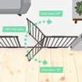 thumbnail image 5 of Puerta de seguridad extra ancha para mascotas y bebés de expansión de metal Summer Infant, 44"-71" de ancho, 36" de alto, hardware montado para seguridad de perros y niños, se adapta a aberturas o pue, 5 of 5
