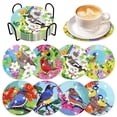thumbnail image 1 of Set de arte Drink Coaster Cumule de 8 piezas con forma de pájaro y diamante, 1 of 7