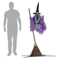 USUPDD Flying Witch Halloween Decor on Broom Flying Witch Halloween ...
