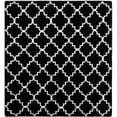 thumbnail image 2 of Safavieh Dhurries Brad Geometric Area Rug, Black/Ivory, 8' x 8' Square, 2 of 11