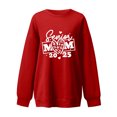 thumbnail image 4 of Wyzesi Chandails en Molleton Courts pour Femmes, Imprimés, Manches Longues, Légers, Col Rond, Pull Graphique, Blouses Amples, 4 of 4