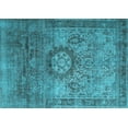 thumbnail image 1 of Ahgly Company Indoor Rectangle Persian Light Blue Traditional Area Rugs, 8' x 12', 1 of 4