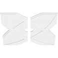 thumbnail image 2 of 38"OD x 4"ID x 13 1/4"C x 1"P Titus Architectural Grade PVC Contemporary Ceiling Medallion, Two Piece, 2 of 11