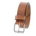 thumbnail image 2 of 1-1/2 in. US Steer Hide Harness Leather Men's Belt w/ Antq. Nickel Roller Buckle- Tan, 2 of 2