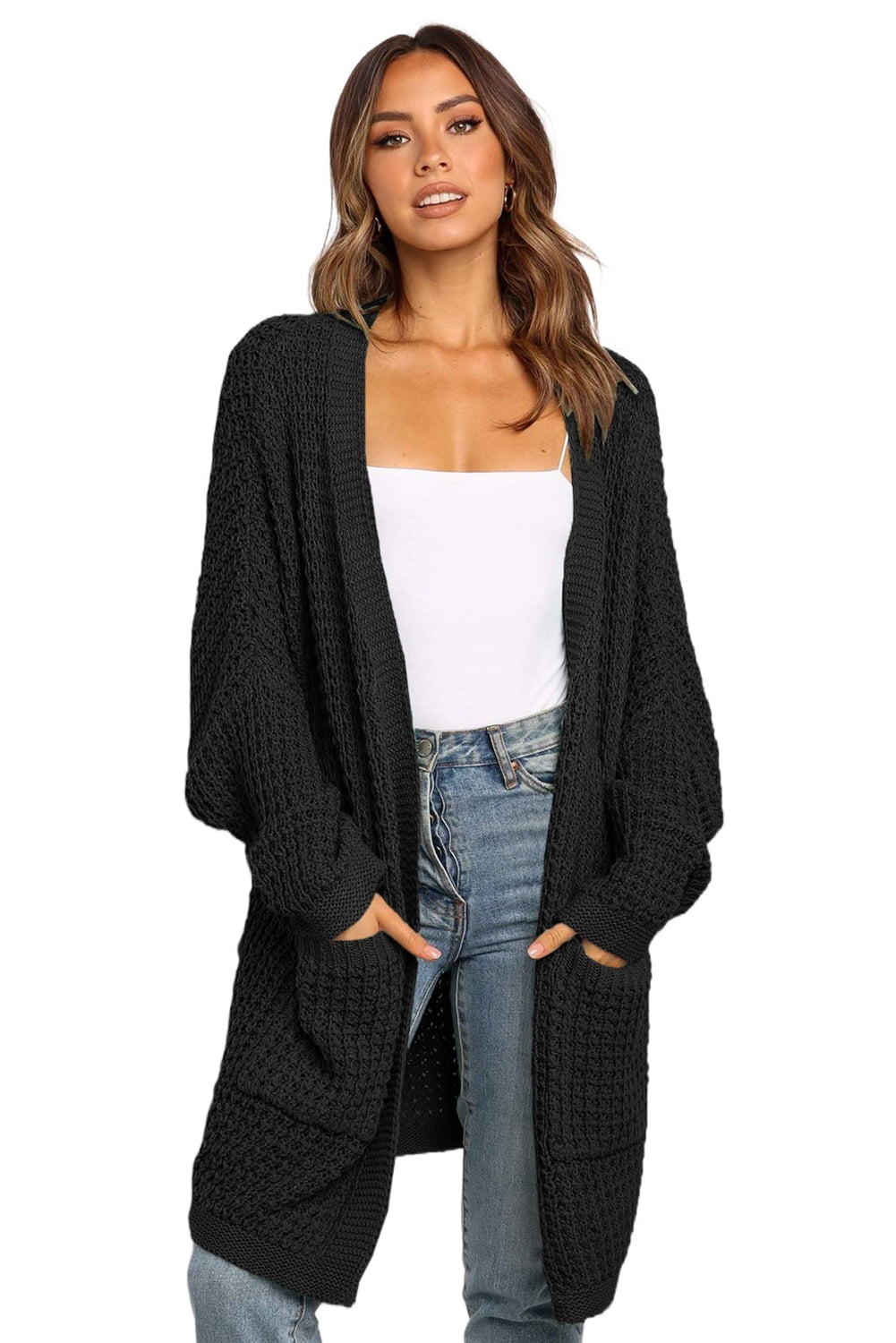 SHEWIN Womens Open Front Cardigans 