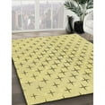 thumbnail image 3 of Ahgly Company Machine Washable Indoor Square Transitional Sun Yellow Area Rugs, 7' Square, 3 of 7