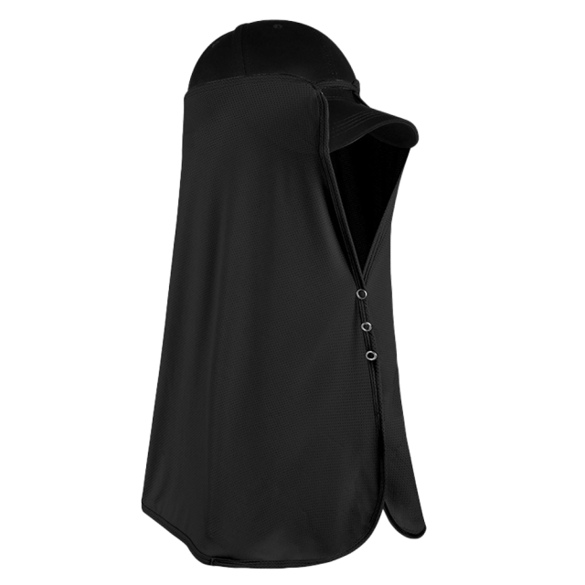 Protector solar sombrero cortina verano al aire libre hombres y mujeres protección del cuello anti-ultravioleta hielo seda larga chal máscara MFZFUKR BST3051158-4