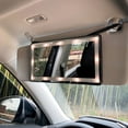 thumbnail image 5 of Espejo cosmético LED para automóvil, espejo de tocador para automóvil, espejo táctil para visera de automóvil con luz LED, espejo para automóvil, innovación moderna, 5 of 5