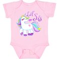 thumbnail image 3 of Inktastic Lil Sis Unicorn Little Sister Girls Baby Bodysuit, 3 of 5