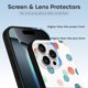 thumbnail image 3 of Funda de TPU con lunares para iPhone 16 Pro: ultrafina, a prueba de golpes, antiamarilleo, resistente a arañazos, compatible con carga inalámbrica, agarre mejorado, estilo negro., 3 of 7
